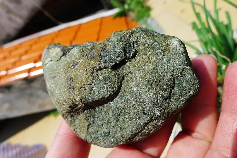 Natural Jade Rough Jadeite Raw (271g,6.6X6.5X4.5cm)