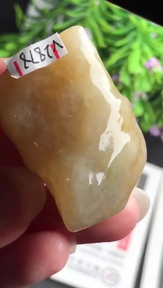 Natural Jade Rough Jadeite Raw (28g,3.5x2.4x1.7cm)-V2878