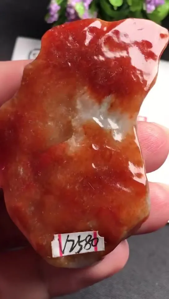 Natural Jade Rough Jadeite Raw (29g,5.8x3.2x0.96cm)-V2580