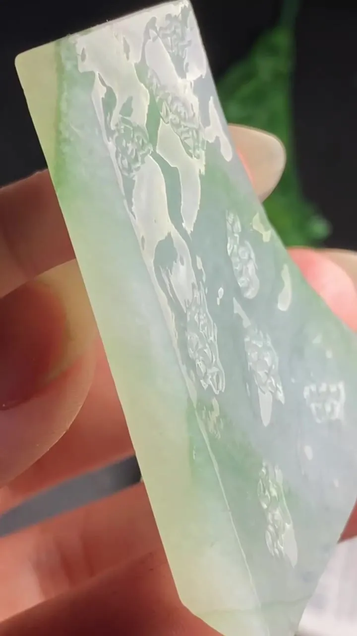 Natural Jade Rough Jadeite Raw (37g,52X42X7.6mm)-A5129