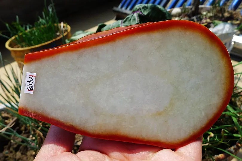 Natural Jade Rough Jadeite Raw (427g,13X7.9X2.6cm)