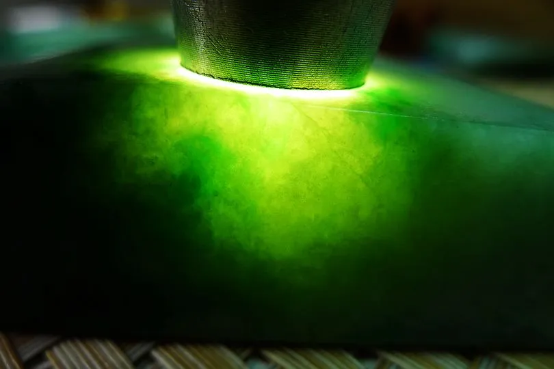 Natural Jade Rough Jadeite Raw (452g,12.8X9.9X12.3cm)