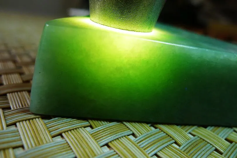 Natural Jade Rough Jadeite Raw (452g,12.8X9.9X12.3cm)