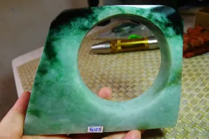 Natural Jade Rough Jadeite Raw (452g,12.8X9.9X12.3cm)