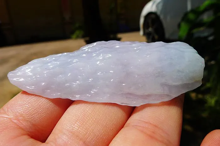 Natural Jade Rough Jadeite Raw (47g,6.3X3.8X1.2cm)