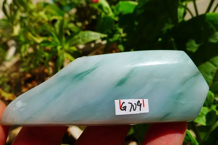 Natural Jade Rough Jadeite Raw (52g,8.4X3X1.05cm)