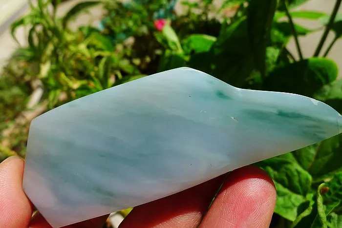 Natural Jade Rough Jadeite Raw (52g,8.4X3X1.05cm)