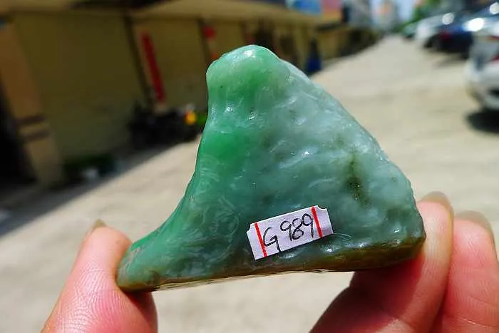 Natural Jade Rough Jadeite Raw (53g,5.2X3.8X1.6cm)