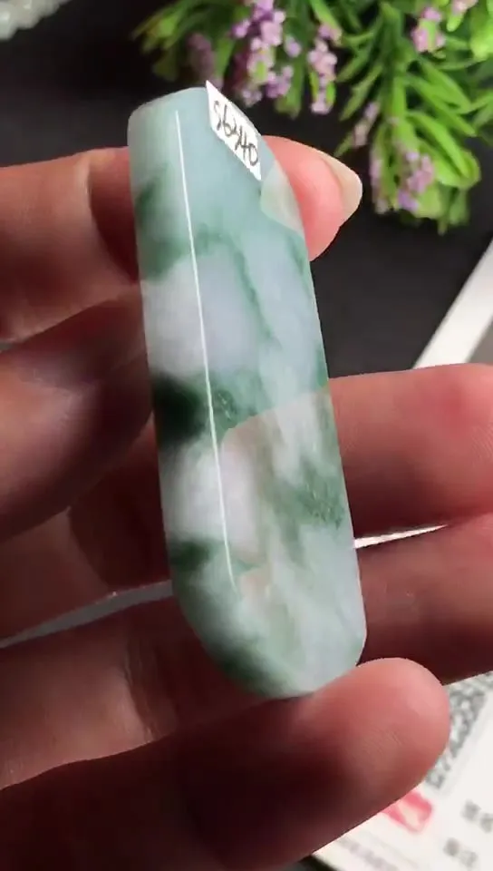 Natural Jade Rough Jadeite Raw (53X29X4.8mm)-S6340