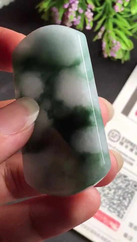Natural Jade Rough Jadeite Raw (53X29X4.8mm)-S6340