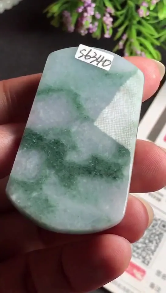 Natural Jade Rough Jadeite Raw (53X29X4.8mm)-S6340