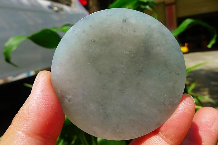 Natural Jade Rough Jadeite Raw (55g,5.5X5.5X0.65cm)