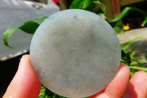 Natural Jade Rough Jadeite Raw (55g,5.5X5.5X0.65cm)