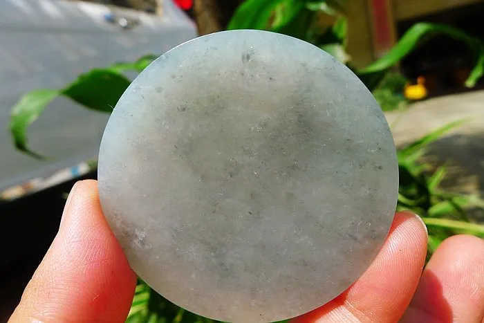 Natural Jade Rough Jadeite Raw (55g,5.5X5.5X0.65cm)