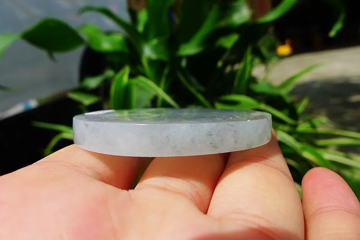 Natural Jade Rough Jadeite Raw (55g,5.5X5.5X0.65cm)
