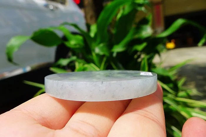 Natural Jade Rough Jadeite Raw (55g,5.5X5.5X0.65cm)