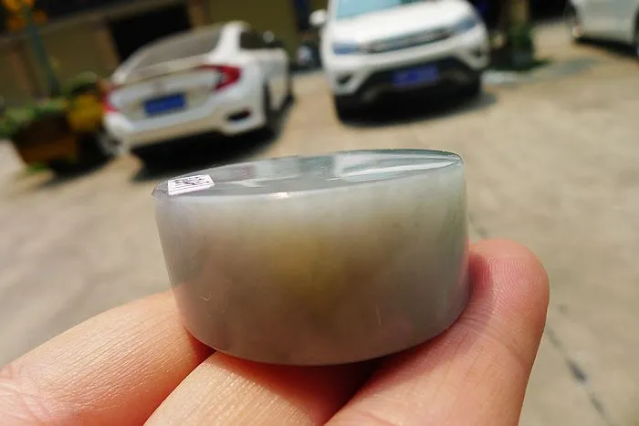 Natural Jade Rough Jadeite Raw (74g,6.8X4X1.55cm)