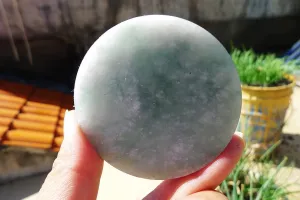 Natural Jade Rough Jadeite Raw (76g,5.8X5.8X0.85cm)