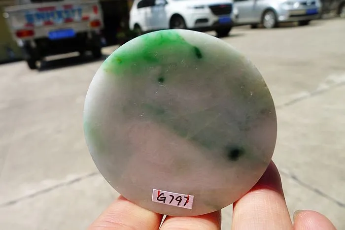Natural Jade Rough Jadeite Raw (80g,5.2X5.2X1.1cm)