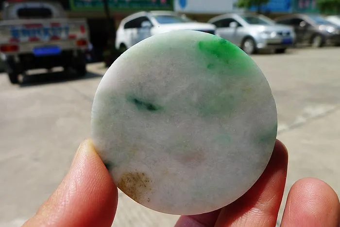 Natural Jade Rough Jadeite Raw (80g,5.2X5.2X1.1cm)