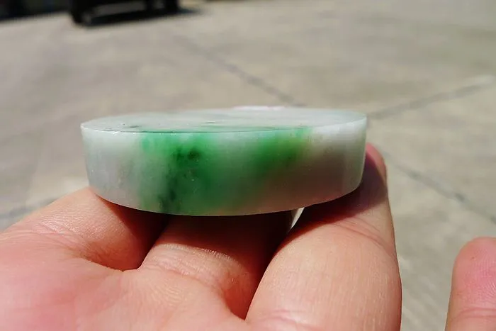 Natural Jade Rough Jadeite Raw (80g,5.2X5.2X1.1cm)