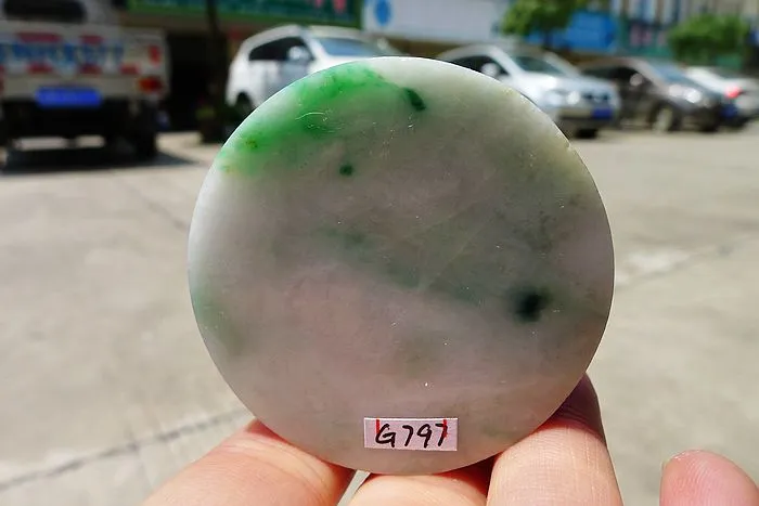 Natural Jade Rough Jadeite Raw (80g,5.2X5.2X1.1cm)