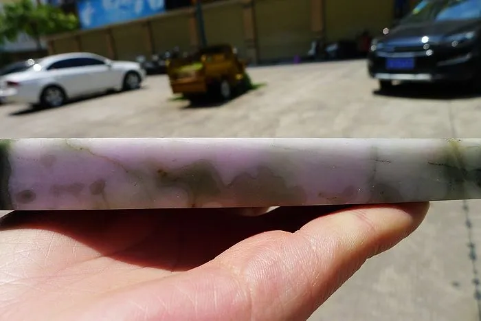 Natural Jade Rough Jadeite Raw (862g,18X9X1.75cm)
