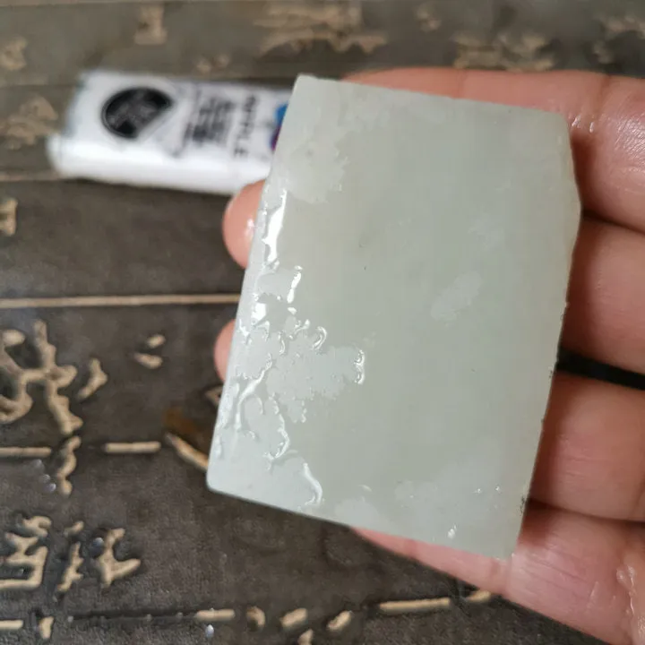 Natural Kunlun Jade Rough Nephrite Raw (52g, 5.4X4X0.8cm)
