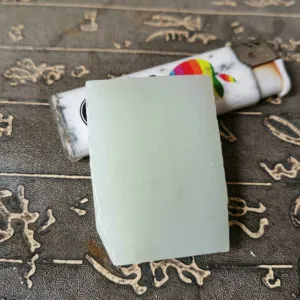 Natural Kunlun Jade Rough Nephrite Raw (52g, 5.4X4X0.8cm)