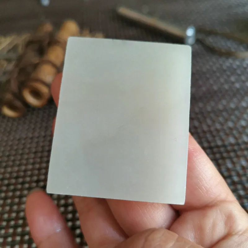 Natural Kunlun Jade Rough Nephrite Raw (52g, 5X4.2X0.9cm)
