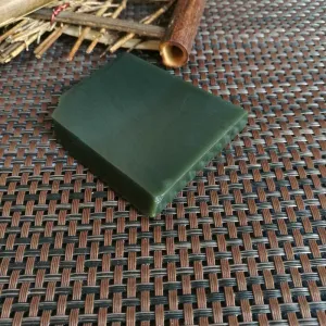 Natural Kunlun Jade Rough Nephrite Raw (92g,7X5.3X0.9cm)