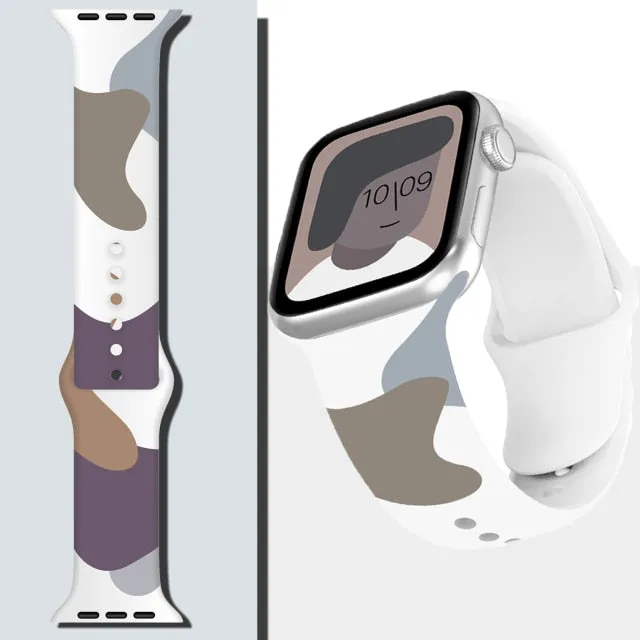 New Fashion Strap Series 7 6 Printing Silicone Wristband |Watchbands|