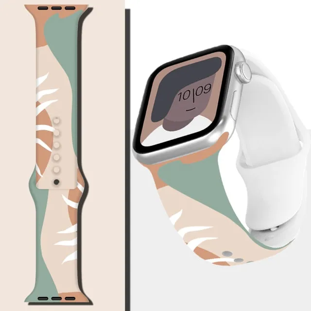 New Fashion Strap Series 7 6 Printing Silicone Wristband |Watchbands|