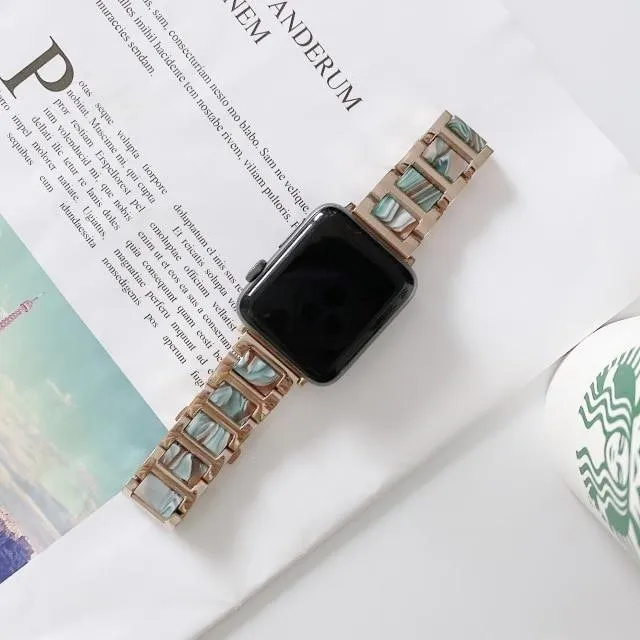 New Stainless Steel Imitation Ceramic Resin band Apple watch Series