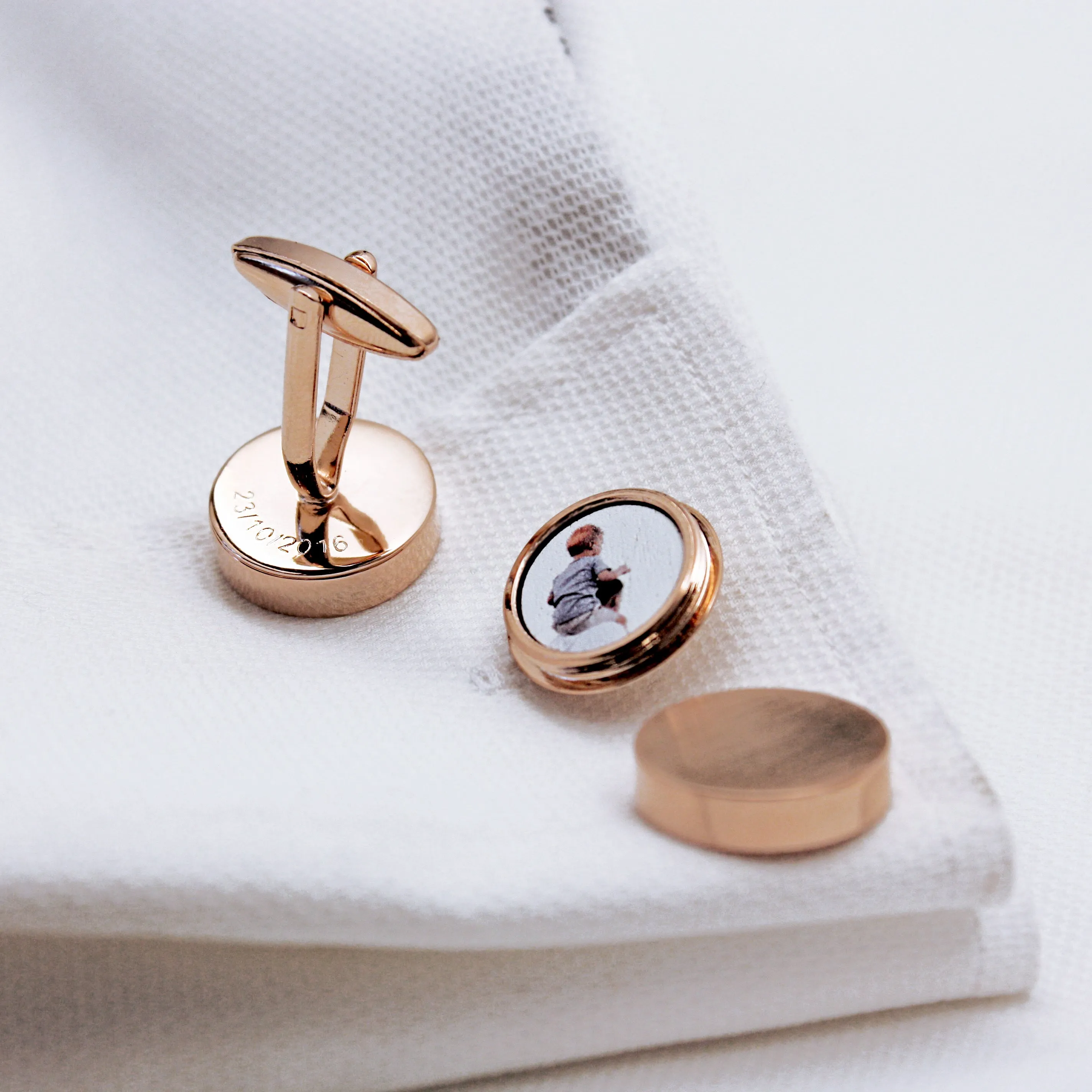Personalised Hidden Photo Twist Cufflinks