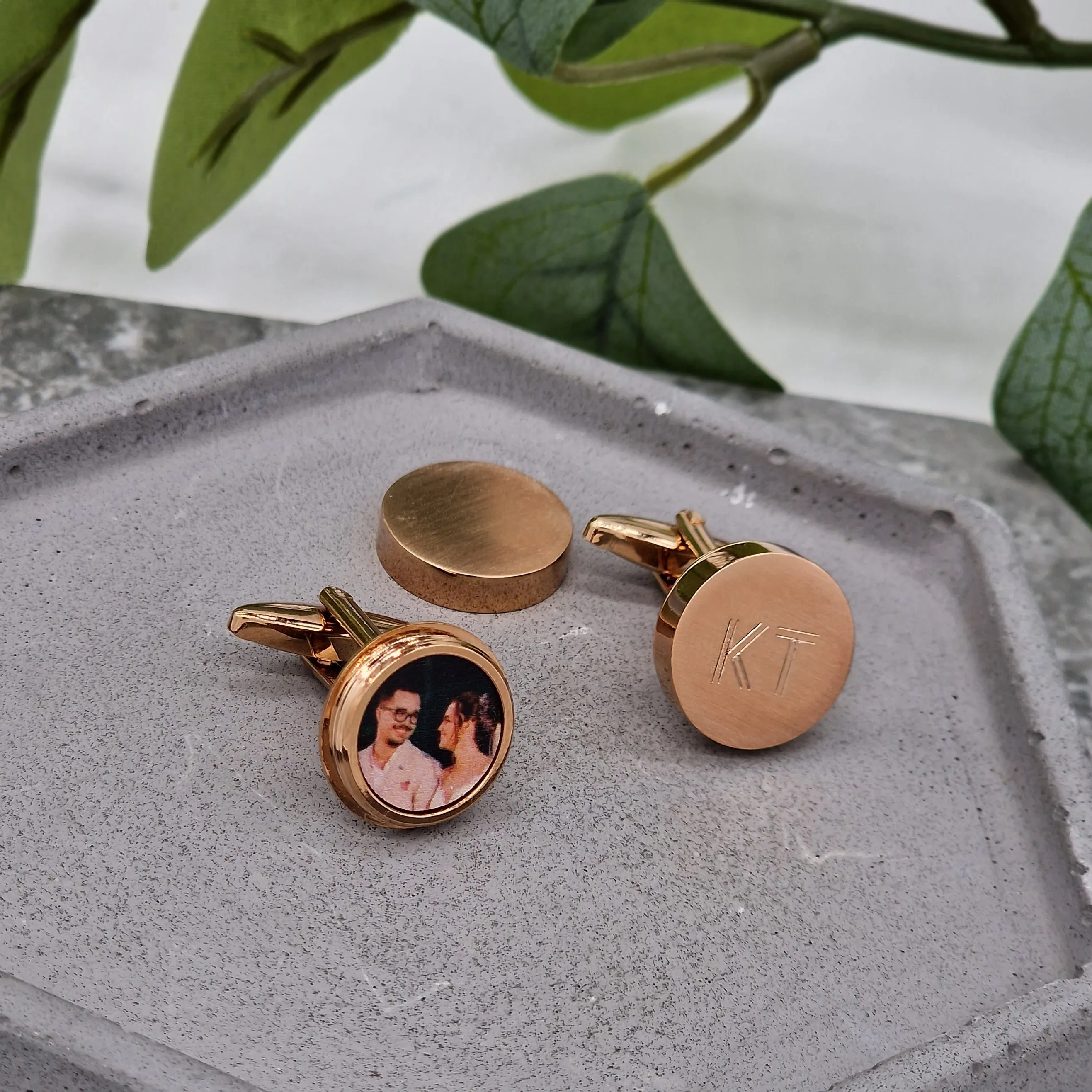 Personalised Hidden Photo Twist Cufflinks