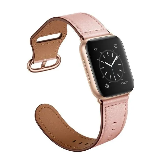 Premium Classic Leather Belt Bracelet Metal Buckle Strap Series 7 6 5