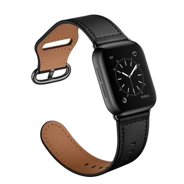 Premium Classic Leather Belt Bracelet Metal Buckle Strap Series 7 6 5
