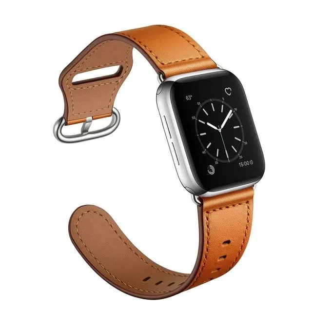 Premium Classic Leather Belt Bracelet Metal Buckle Strap Series 7 6 5