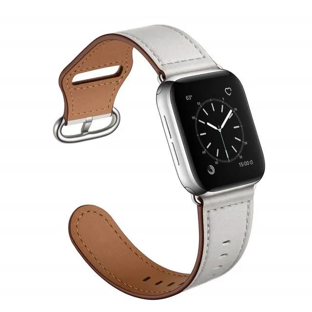 Premium Classic Leather Belt Bracelet Metal Buckle Strap Series 7 6 5