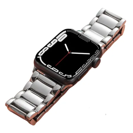 Premium Luxury Steel Strap For Apple Watch Band Series 7 6 5 4 Bracelet iWatch 38/40/41mm 42/44/45mm Metal Business Wristband |Watchbands|