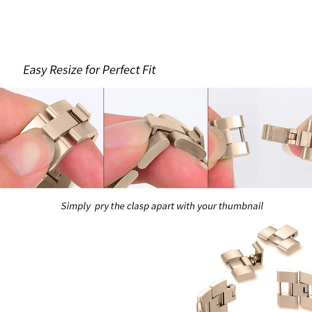 Premium Steel Strap For Apple Series 7 6 5 4 High-Quality Metal Flower