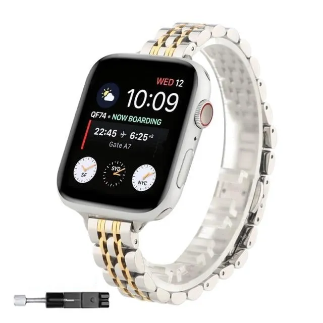 Premium Steel Strap For Apple Series 7 6 5 4 Women Metal Replacement
