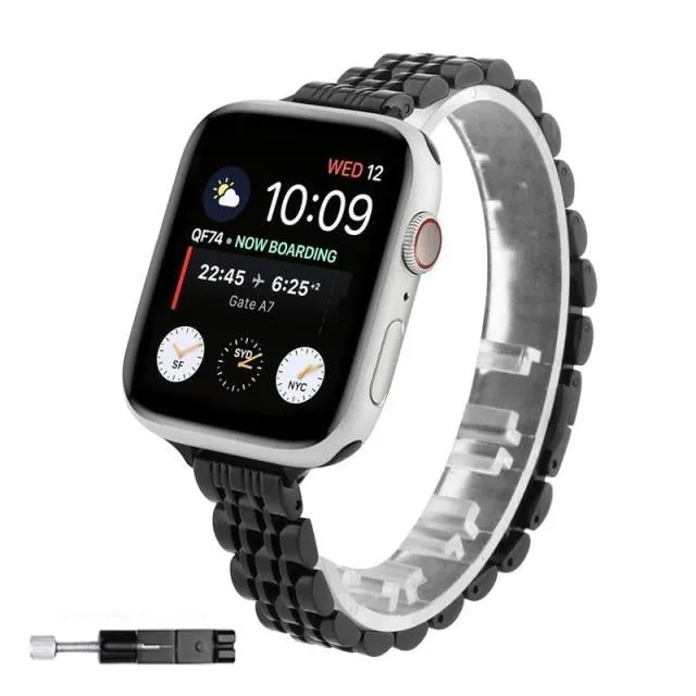 Premium Steel Strap For Apple Series 7 6 5 4 Women Metal Replacement