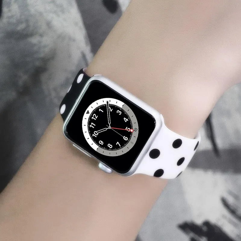 Printed Silicone Sports Strap Waterproof Rubber Wristband Series 7 6 5