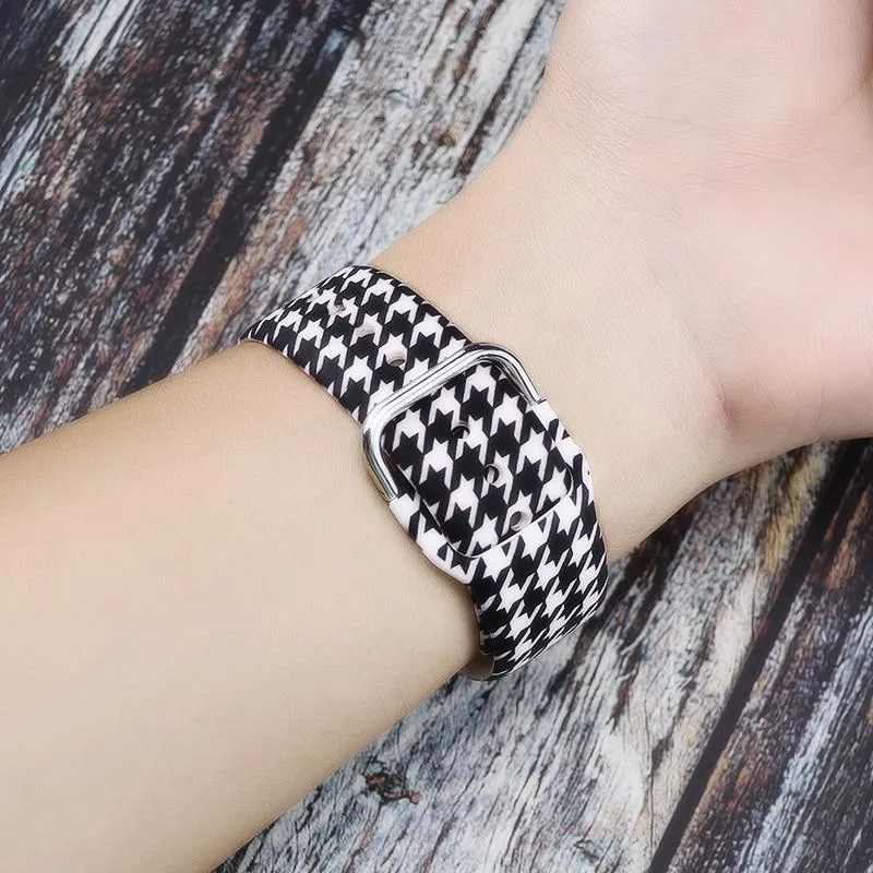 Printed Silicone Sports Strap Waterproof Rubber Wristband Series 7 6 5