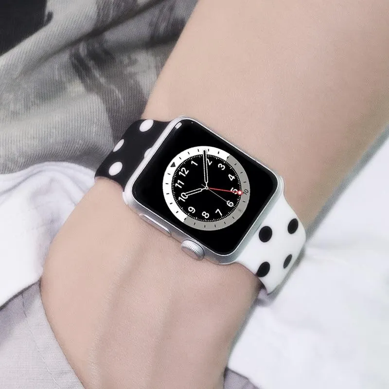 Printed Silicone Sports Strap Waterproof Rubber Wristband Series 7 6 5