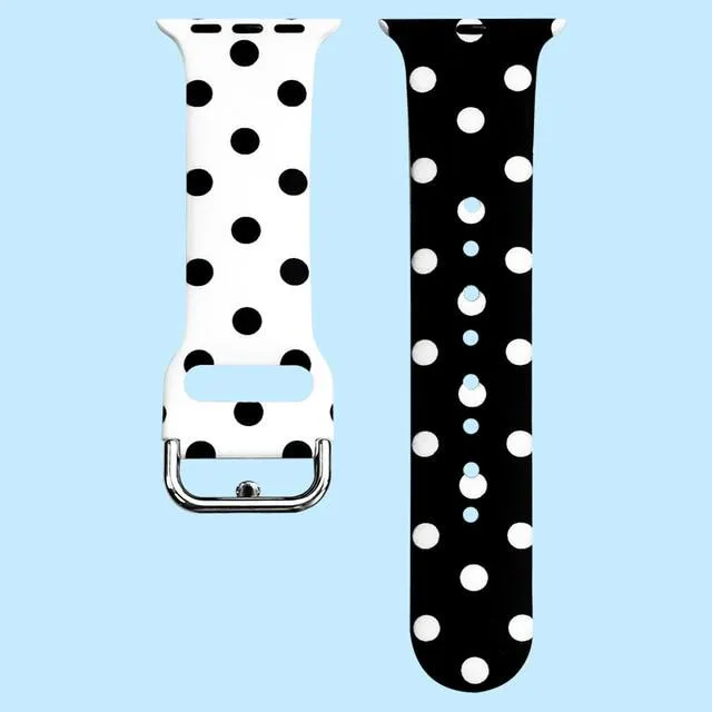 Printed Silicone Sports Strap Waterproof Rubber Wristband Series 7 6 5