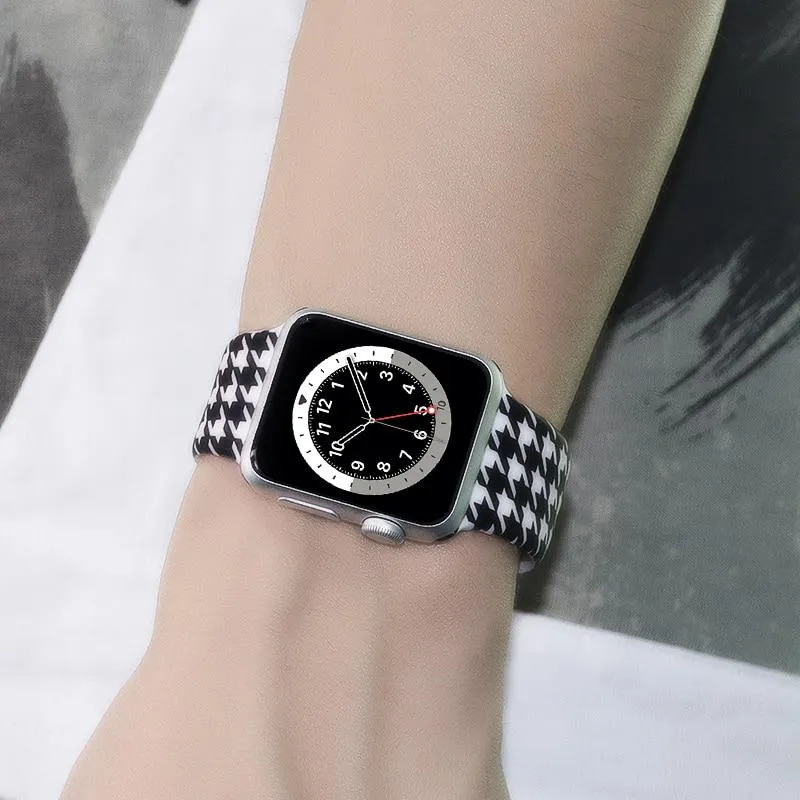 Printed Silicone Sports Strap Waterproof Rubber Wristband Series 7 6 5