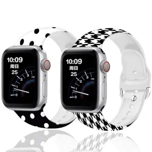 Printed Silicone Sports Strap Waterproof Rubber Wristband Series 7 6 5